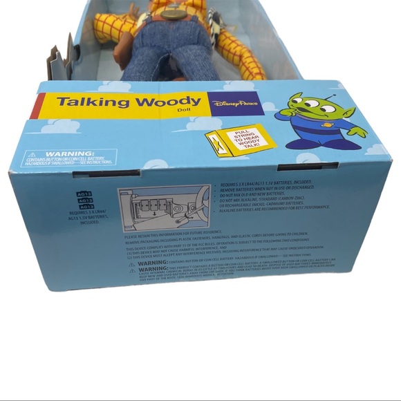 Disney Parks Talking Woody Doll Toy Story Figure Cowboy Andy - Picture 3 of 6
